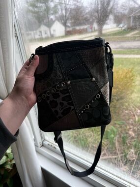 Coach Black Patchwork Crossbody